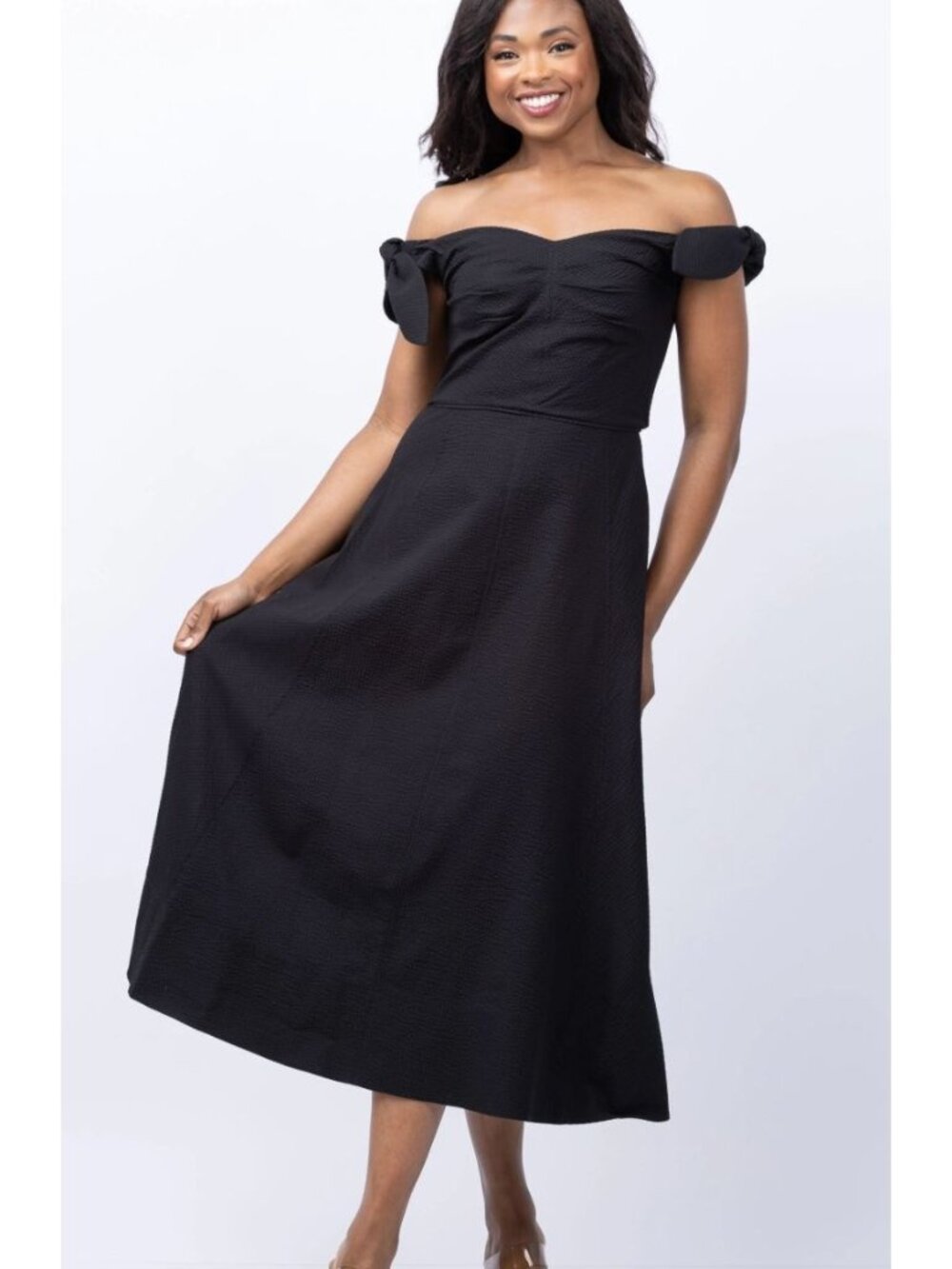 TANYA TAYLOR Ashland Midi Dress Black Size 2